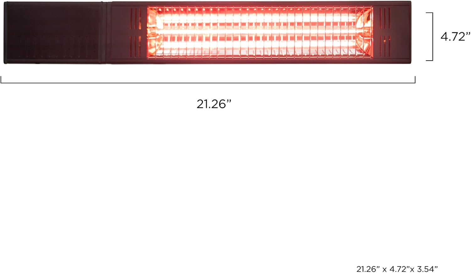 Westinghouse Outdoor Electric Wall Mounted Heater, Dust & Water Resistant, Includes Wall, Ceiling, & Deck Rail Mounts + Remote Control, Infrared Patio Heater for Terrace, Backyard, Balcony, & More