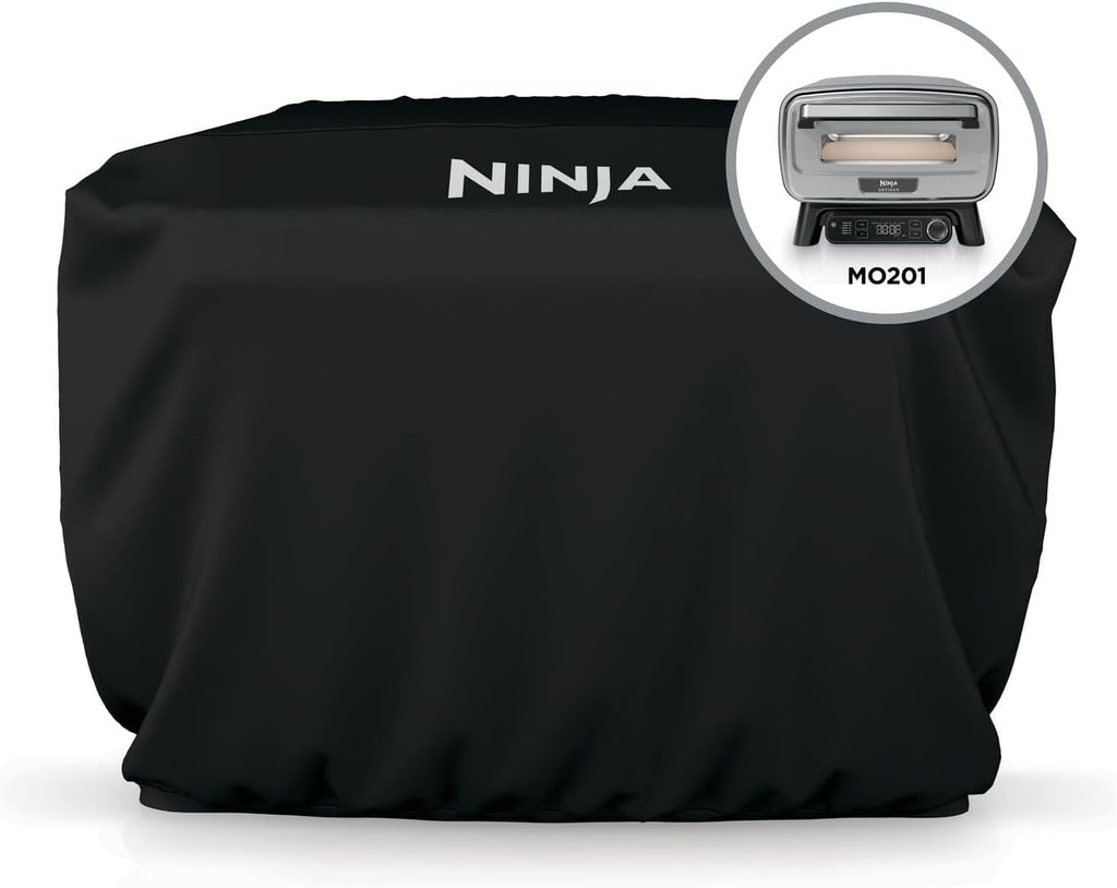 Ninja Grill Cover for Artisan Outdoor Pizza Oven, Compatible with MO200 Series, UV & Water Resistant, Anti-Fade Fabric, Lightweight, 20.78" x 16.22" x 12.4", Black, XSKMOCVR