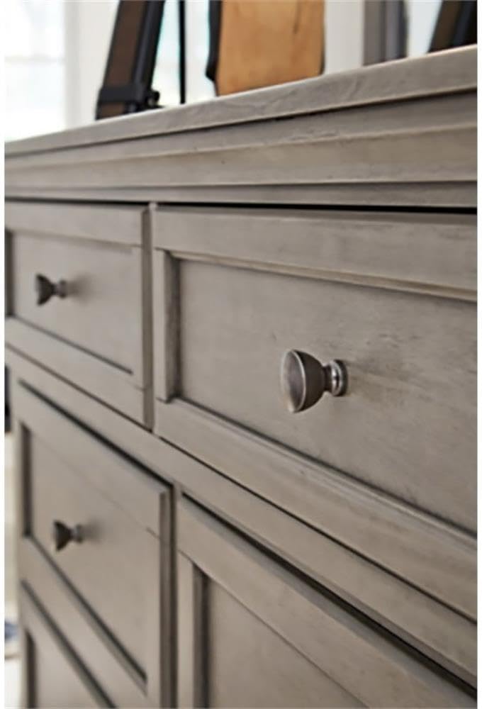 Signature Design by Ashley Lettner Modern Traditional 7 Drawer Dresser, Light Gray