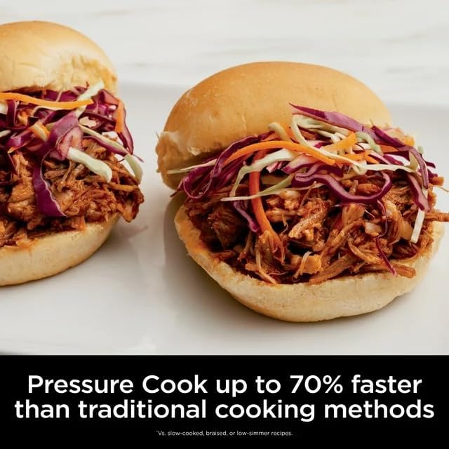 Ninja Foodi OS300 10-in-1 6.5-Quart Pro Pressure Cooker Air Fryer Multicooker, Stainless, Indoor grill’s wide temperatureCyclonic Grilling Technology 500F, Smoke Control System (Renewed)