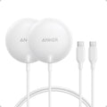 Anker Zolo Magnetic Wireless Charger, Qi2 Certified 15W MagSafe-Compatible Wireless Charging Pad, for iPhone 17/16/15/14/13 Series, AirPods, and More (2Pack, Not for Pixel, Adapter Not Included)