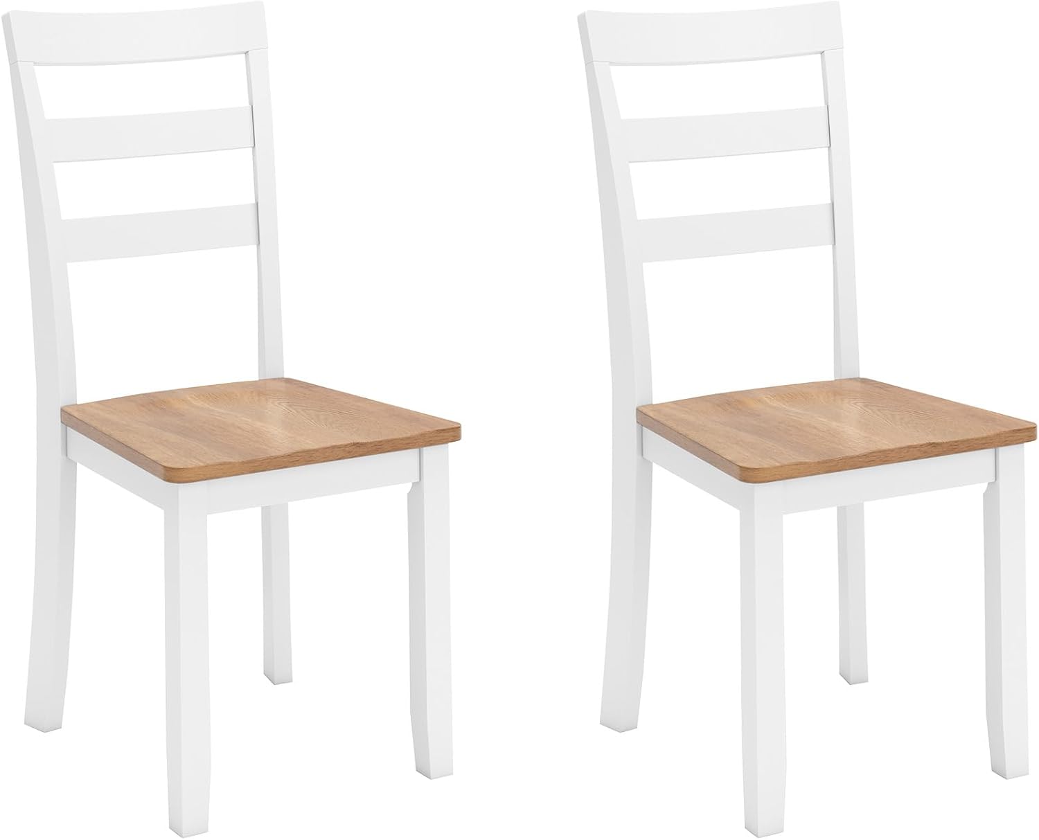 Signature Design by Ashley Gesthaven Solid Wood Frame Dining Chair, Set of 2, White/Natural