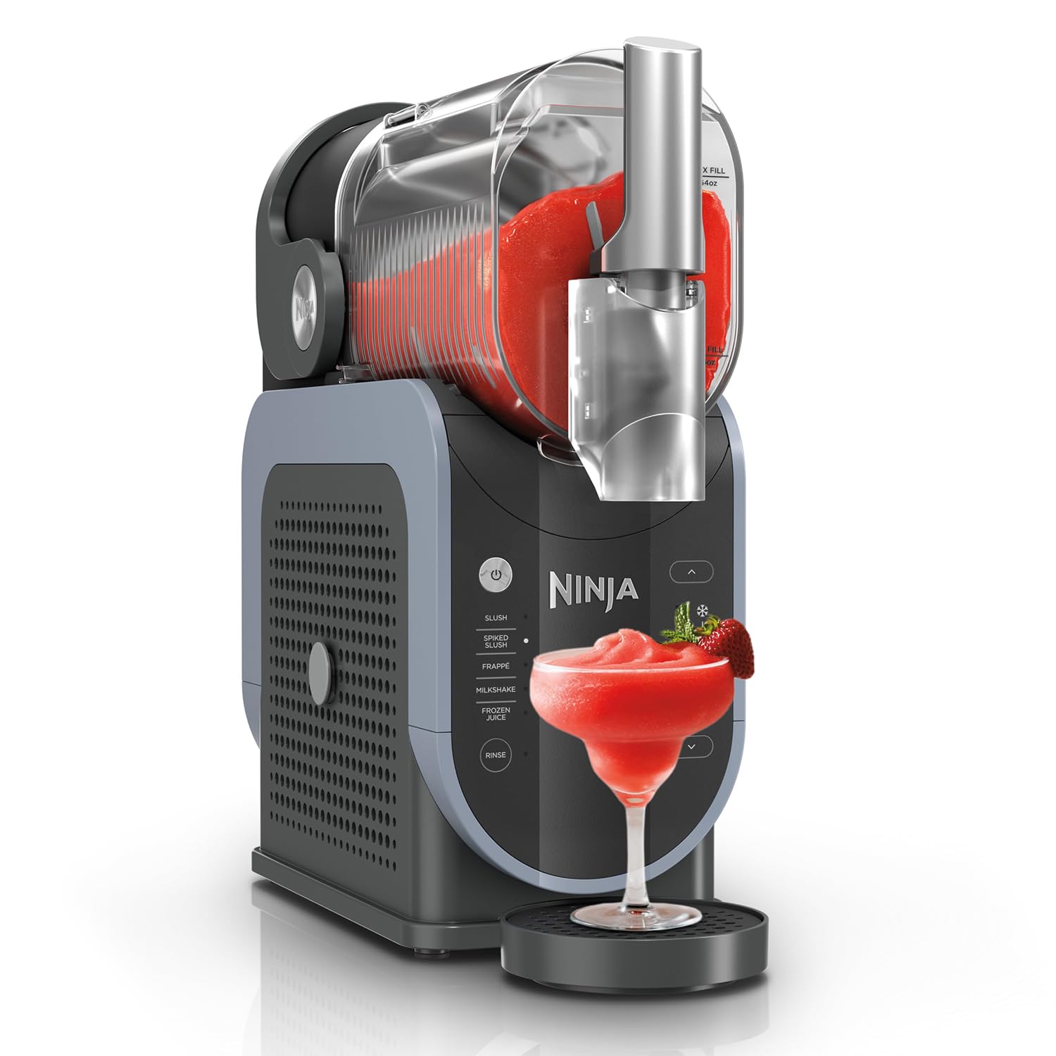 Ninja FS301 SLUSHi 88 oz. Frozen Drink & Slushie Machine (Renewed) Bundle with Ninja SLUSHi Travel Party Tote, Black + 1 Year Extended Protection Pack