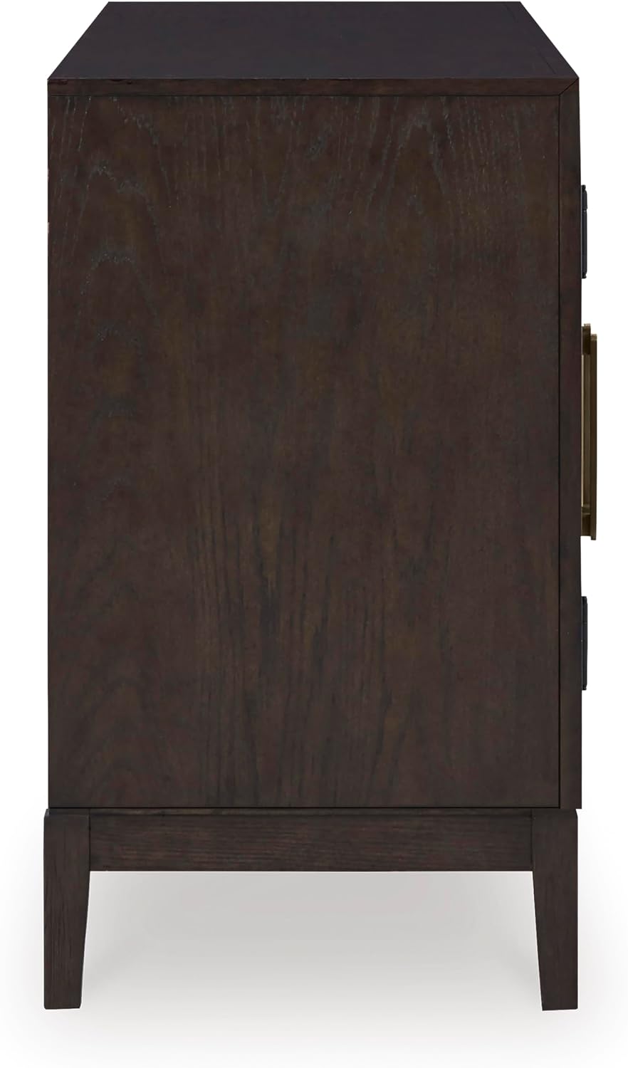 Signature Design by Ashley Burkhaus Traditional Dining Room Server with 2 Cabinets, Dark Brown