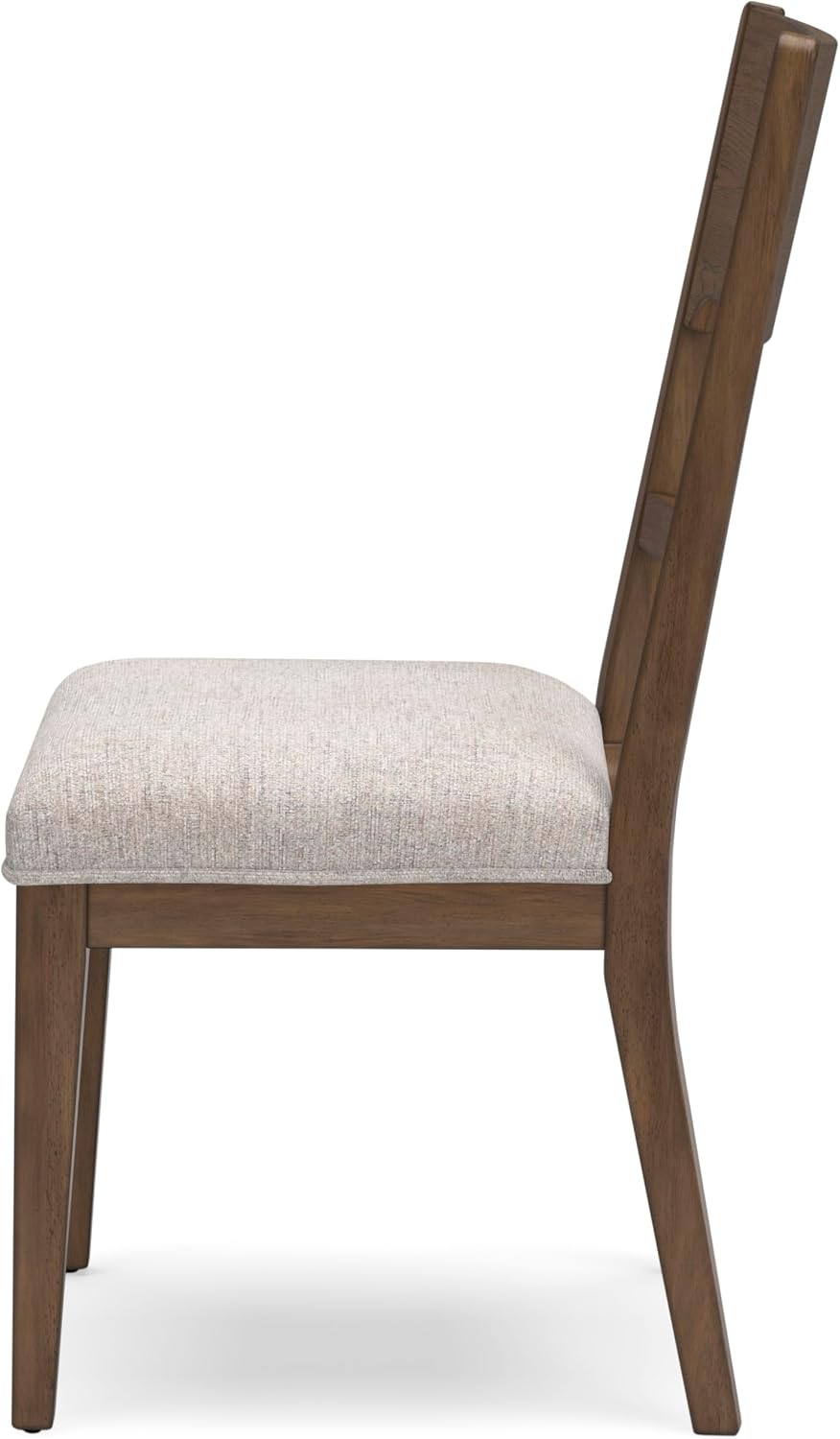 Signature Design by Ashley Cabalynn Upholstered Dining Chairs – Set of 2 Comfortable Side Chairs for Kitchen & Dining Room, Farmhouse Modern Style, Brown/Tan Fabric, Solid Hardwood Frame