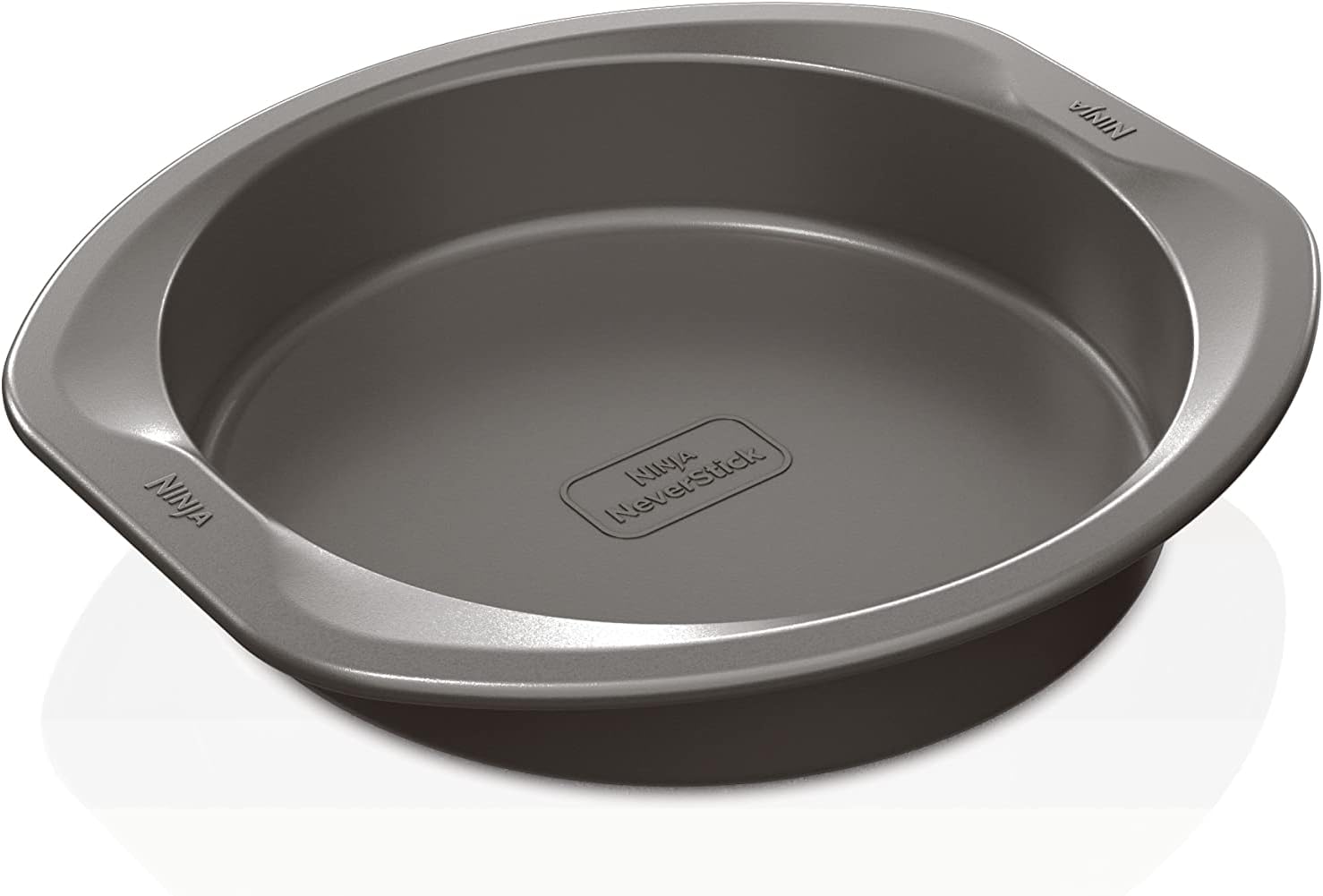Ninja B30309 Foodi NeverStick Premium 9 inch Round Cake Pan, Nonstick, Oven Safe up to 500⁰F, Dishwasher Safe, Grey