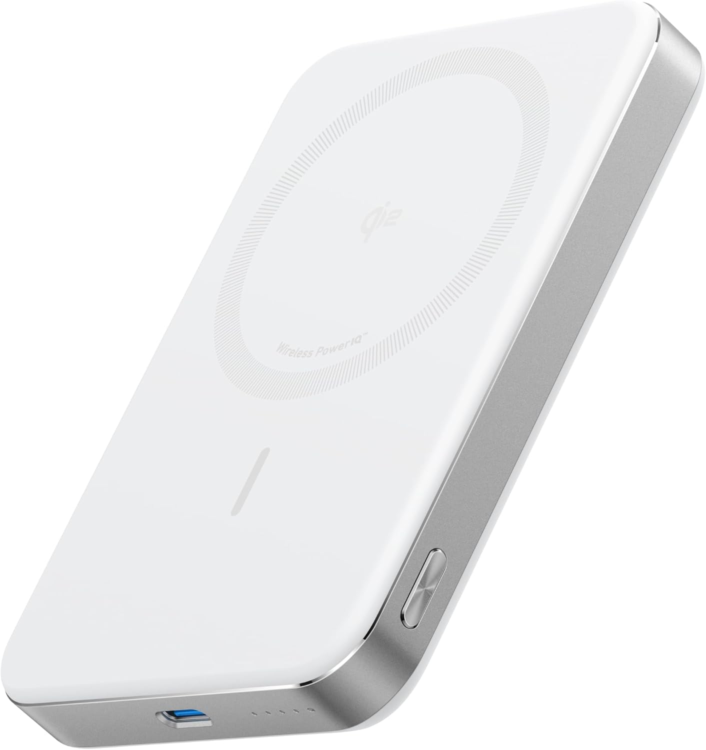 Anker MagGo Power Bank, Slim 10,000mAh Magnetic Battery Pack, Qi2 Certified 15W Ultra-Fast MagSafe Compatible Portable Charger, Ergonomic Design, for iPhone17/16/15/14 Series, and More