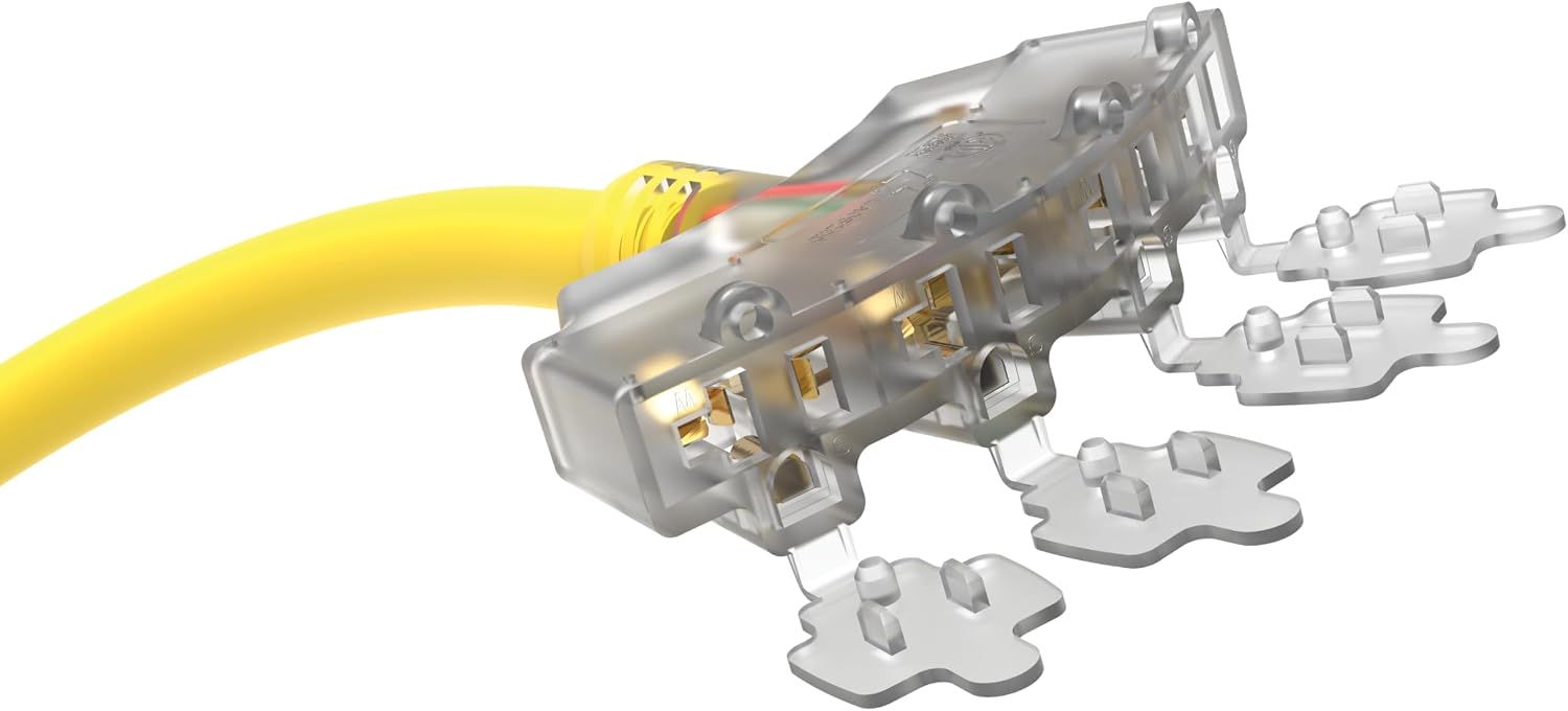 Champion Power Equipment 25-Foot 30-Amp 125/250-Volt Fan-Style Generator Extension Cord (L14-30P to four 5-20R)