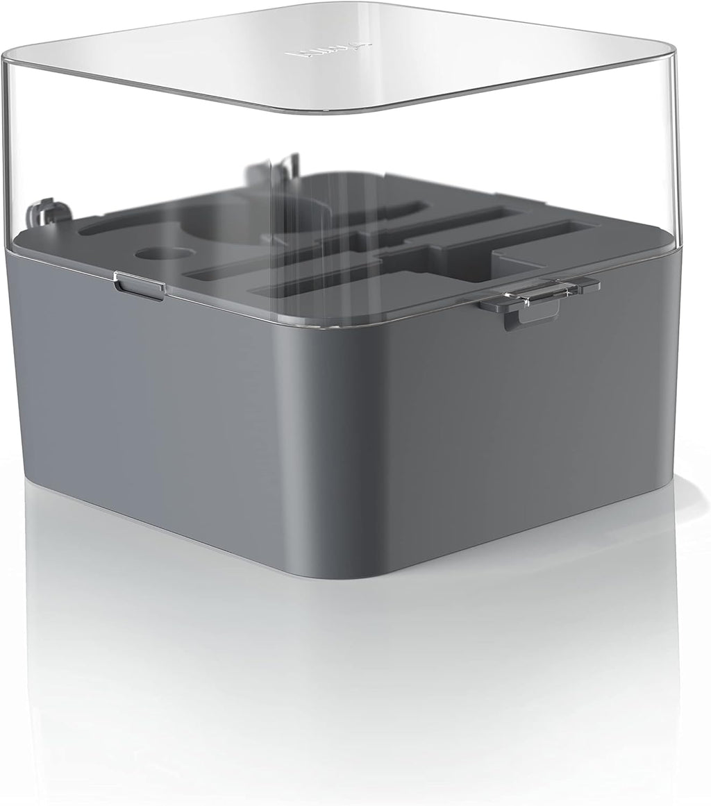 Ninja Professional XL Food Processor Discs, Dough Blade, and Spindle Storage Box, Compatible with NF701, Gray, XSKNF70SBX