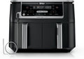 Ninja DZ550 Foodi 10 Quart 6-in-1 DualZone Smart XL Air Fryer with 2 Independent Baskets, Smart Cook Thermometer for Perfect Doneness, Match Cook and Smart Finish to Roast, Dehydrate and More, Black