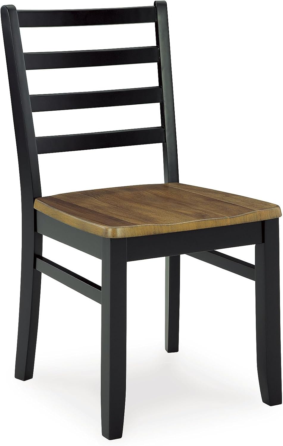 Signature Design by Ashley Blondon Rectangular Dining Room Table Set with 6 Chairs, Chevron Pattern, Tapered Legs, Seats 6, Wood, 60" Long, Brown & Black