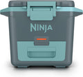 Ninja FrostVault 30qt Hard Cooler with Dry Zone | Integrated Fridge-Temp Dry Storage Drawer | Premium Heavy-Duty Insulated Cooler | Keeps Ice Cold for Days | Halocline Green | FB131TL