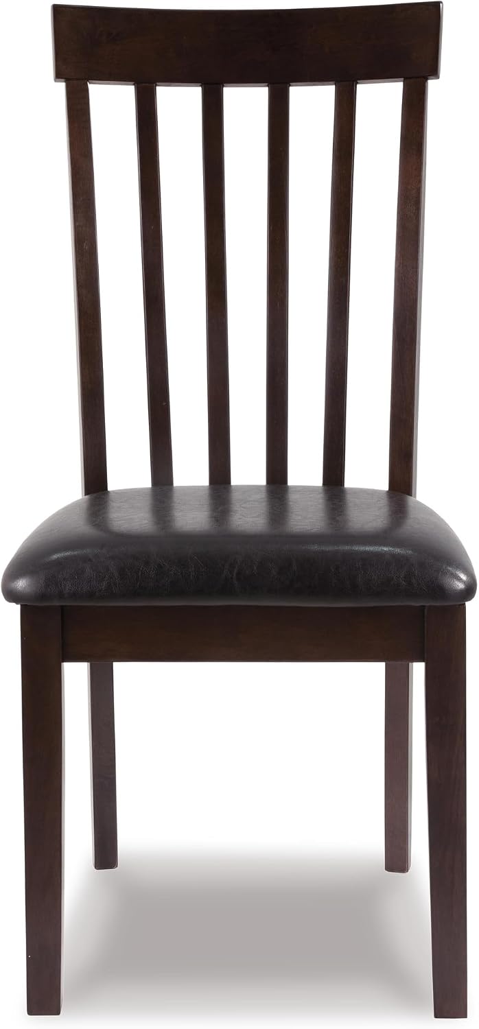 Signature Design by Ashley Hammis Rake Back Dining Room Chair, Set of 2, Dark Brown