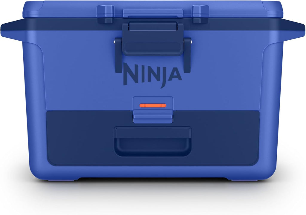 Ninja FrostVault 50qt Hard Cooler with Dry Zone | Integrated Fridge-Temp Dry Storage Drawer | Premium Heavy-Duty Insulated Cooler | Keeps Ice Cold for Days | Luminous Blue | FB151CY