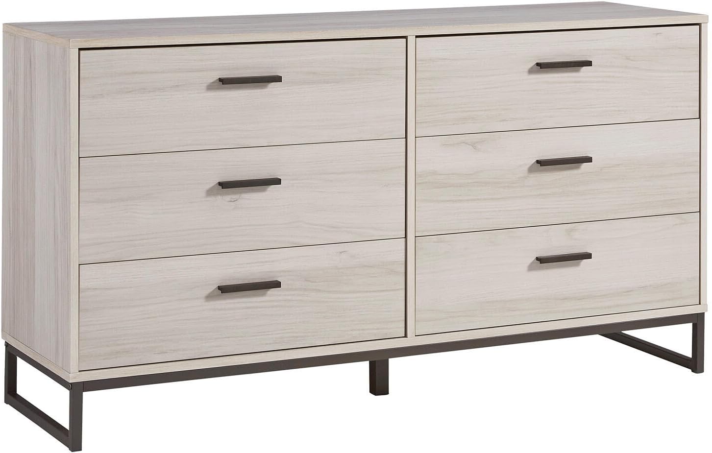 Signature Design by Ashley Socalle 6 Drawer 59" Dresser, Beige