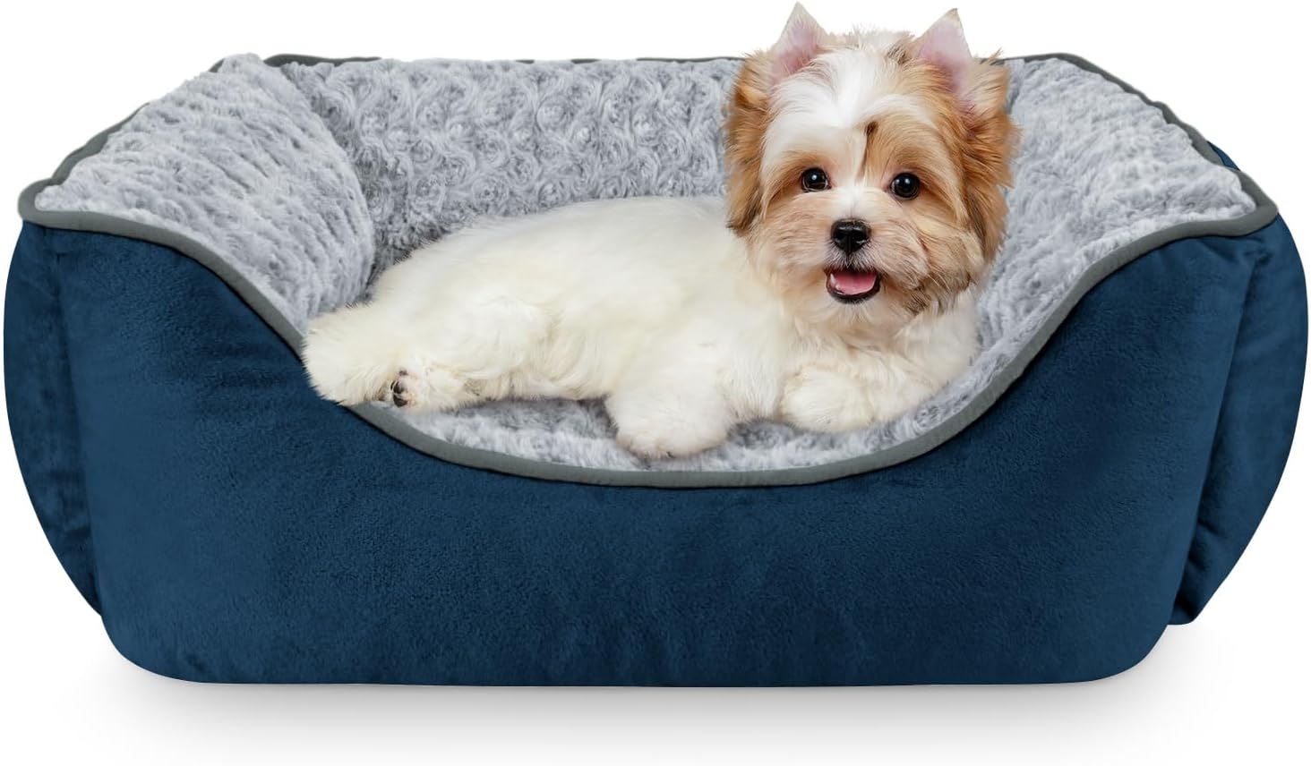 JOEJOY Rectangle Dog Bed for Large Medium Small Dogs - Washable Orthopedic Sofa Bed, Soft Breathable Puppy & Pet Cuddler, Durable Calming Dog Bed with Anti-Slip Bottom, Multiple Sizes, Beige