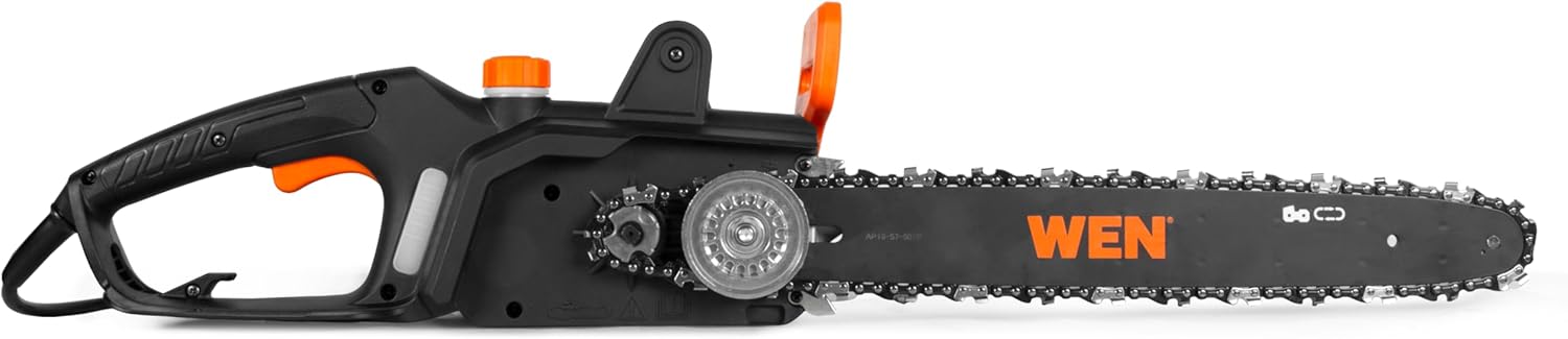 WEN CP1216 Electric Chainsaw, Corded, 12-Amp, 16-Inch