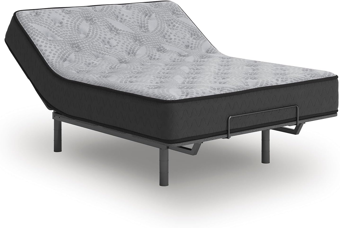 Signature Design by Ashley Comfort Plus 10 Inch Medium Stain Resistant Gel Memory Foam Hybrid Mattress with Edge Support for Cool Sleep and Pressure Relief, Queen, Fiberglass-Free, Mattress in A Box