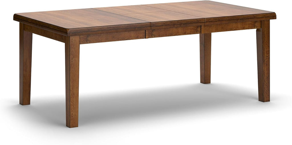 Signature Design by Ashley Ralene Extendable Dining Table, With Butterfly Leaf Seats 6-8, Wood Dining Room Table for Family Meals, Burnished Brown 42 x 60-78 Inch
