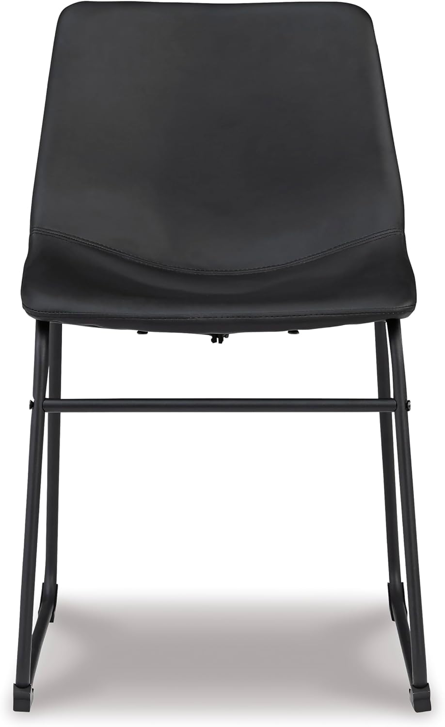 Signature Design by Ashley Centiar Mid Century Dining Room Bucket Chair, 2 Count, Black
