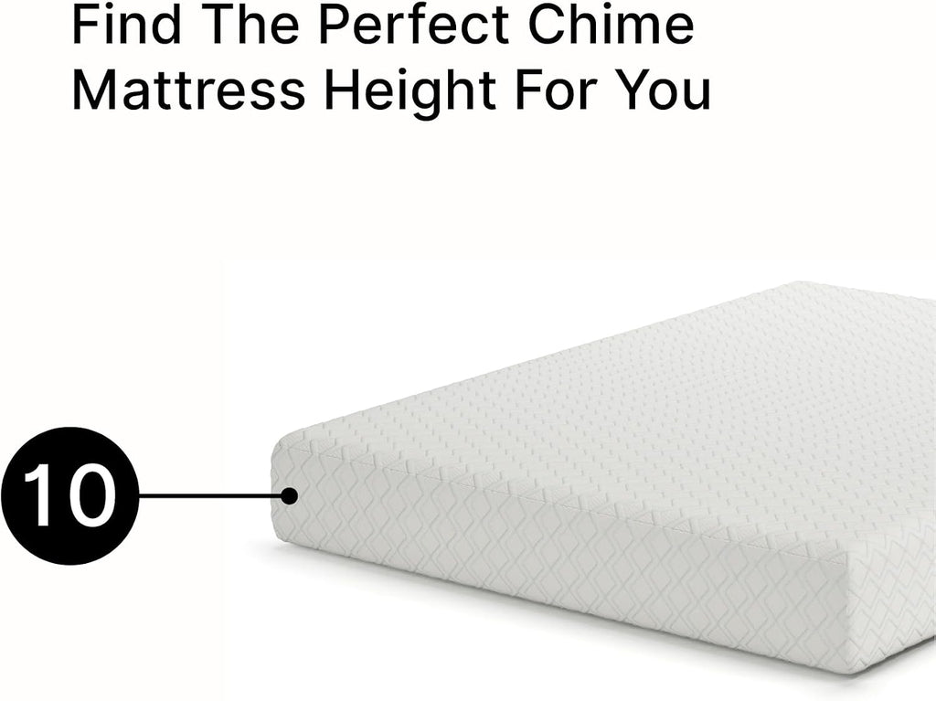 Signature Design by Ashley King Size Chime 10 Inch Medium Firm Memory Foam Mattress with Green Tea & Charcoal Gel for Pressure Relief, Fiberglass-Free, Mattress In A Box