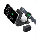 Anker MagGo 3-in-1 MagSafe Compatible Qi2 15W Foldable Charging Station | Qi2 Certified Wireless Charging Stand, for iPhone 17 / 16 / 15 / 14 Series, AirPods, Apple Watch Ultra (Adapter Included)