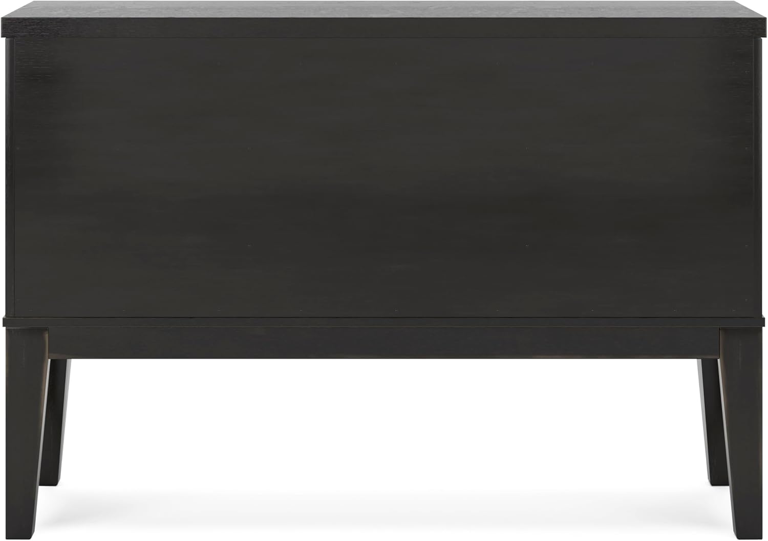 Signature Design by Ashley Galliden Urban 2-Door Dining Server with Reversible Wine Rack Shelf, Adjustable Shelves and Felt-Lined Drawer, Black & Light Brown