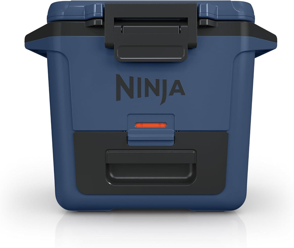 Ninja FB131BL FrostVault 30qt Hard Cooler with Dry Zone, Integrated Fridge-Temp Dry Storage Drawer, Premium Heavy-Duty Insulated Cooler, Keeps Ice for Days, Lakeshore Blue