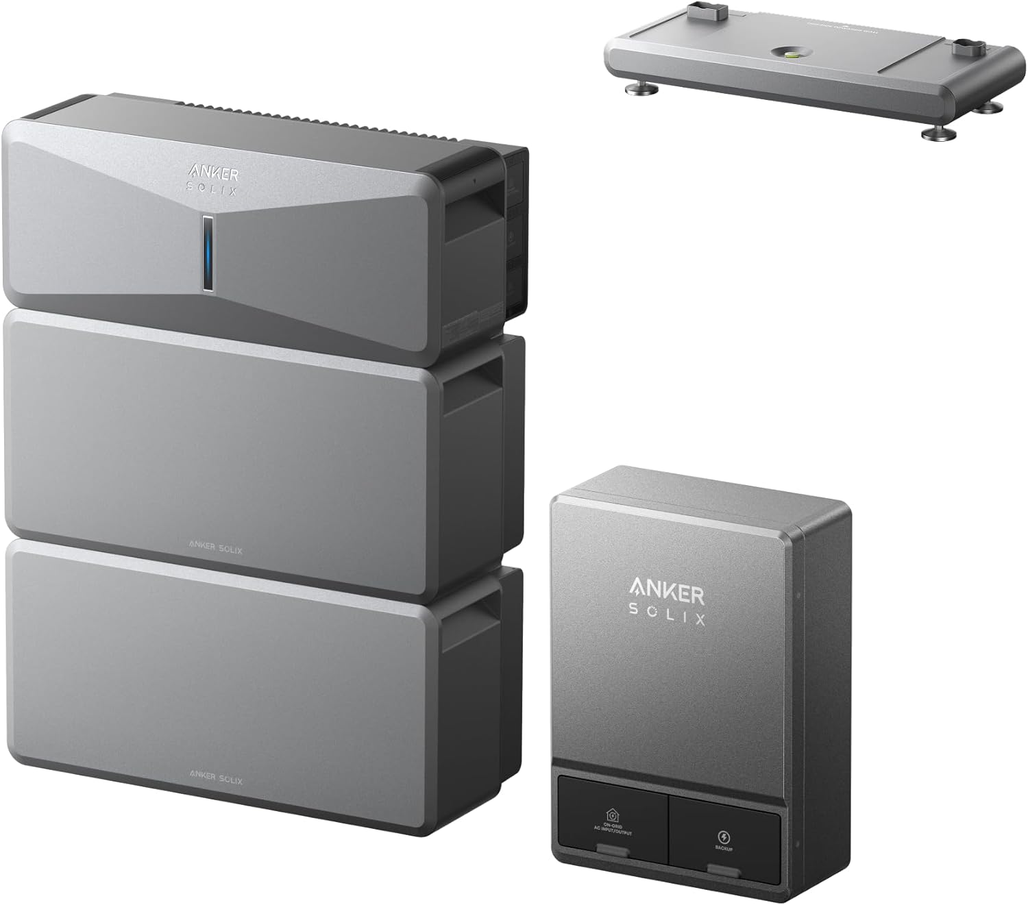 Anker SOLIX E10, Smart Inlet Box and Extra Battery, 12kWh Expandable to 90kWh, 10kW Turbo Output, Manual Backup, Reduce Bills, NEMA 4 & 3R, Up to 12-Month 0% APR