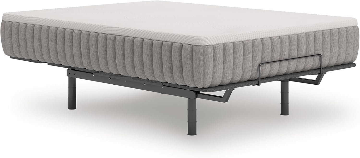 Signature Design by Ashley Terra Sleep Firm 12 Inch Antimicrobial Natural Talalay Latex Foam Hybrid Mattress with Temperature Regulating for Pressure Relief, Queen, Fiberglass-Free, Mattress in A Box