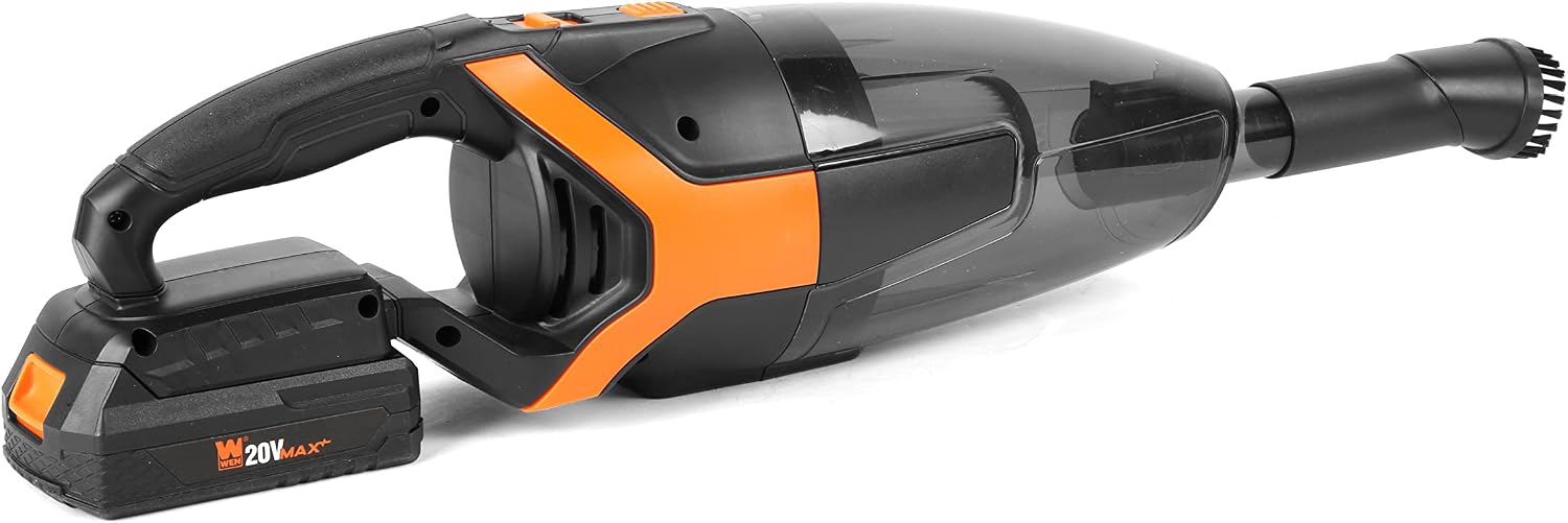 WEN Cordless Vacuum Cleaner, Handheld with 20V Max 2.0 Ah Lithium-Ion Battery and Charger (20861)