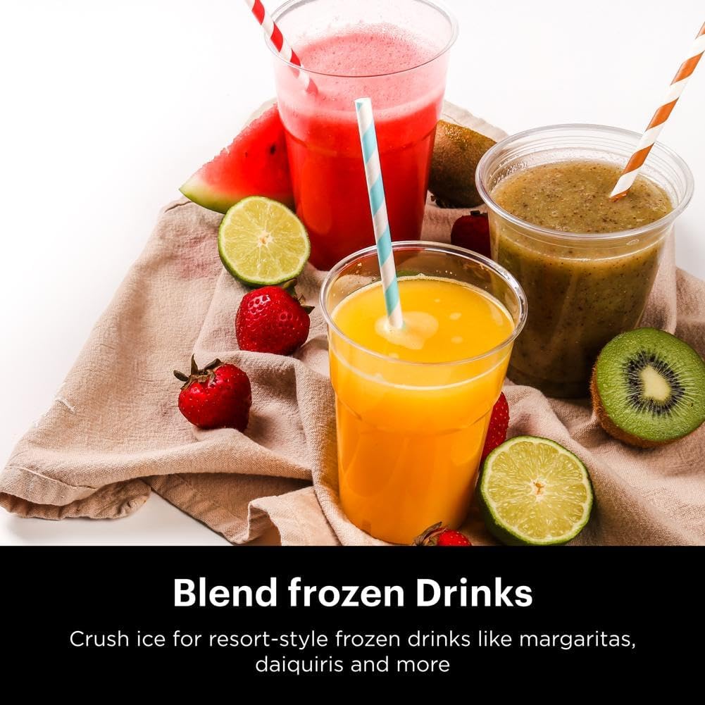Ninja Blender for Smoothies, Shakes, & More | Smoothie Blender, Drink Mixer, Grinder, Ice Crusher | Total Crushing™ Technology, Pro 1000 W Power, XL 72oz Pitcher, Dishwasher Safe | Black | NJ601AMZ