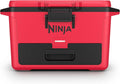 Ninja FrostVault 50qt Hard Cooler with Dry Zone | Integrated Fridge-Temp Dry Storage Drawer | Premium Heavy-Duty Insulated Cooler | Keeps Ice Cold for Days | True Red | FB151RD1
