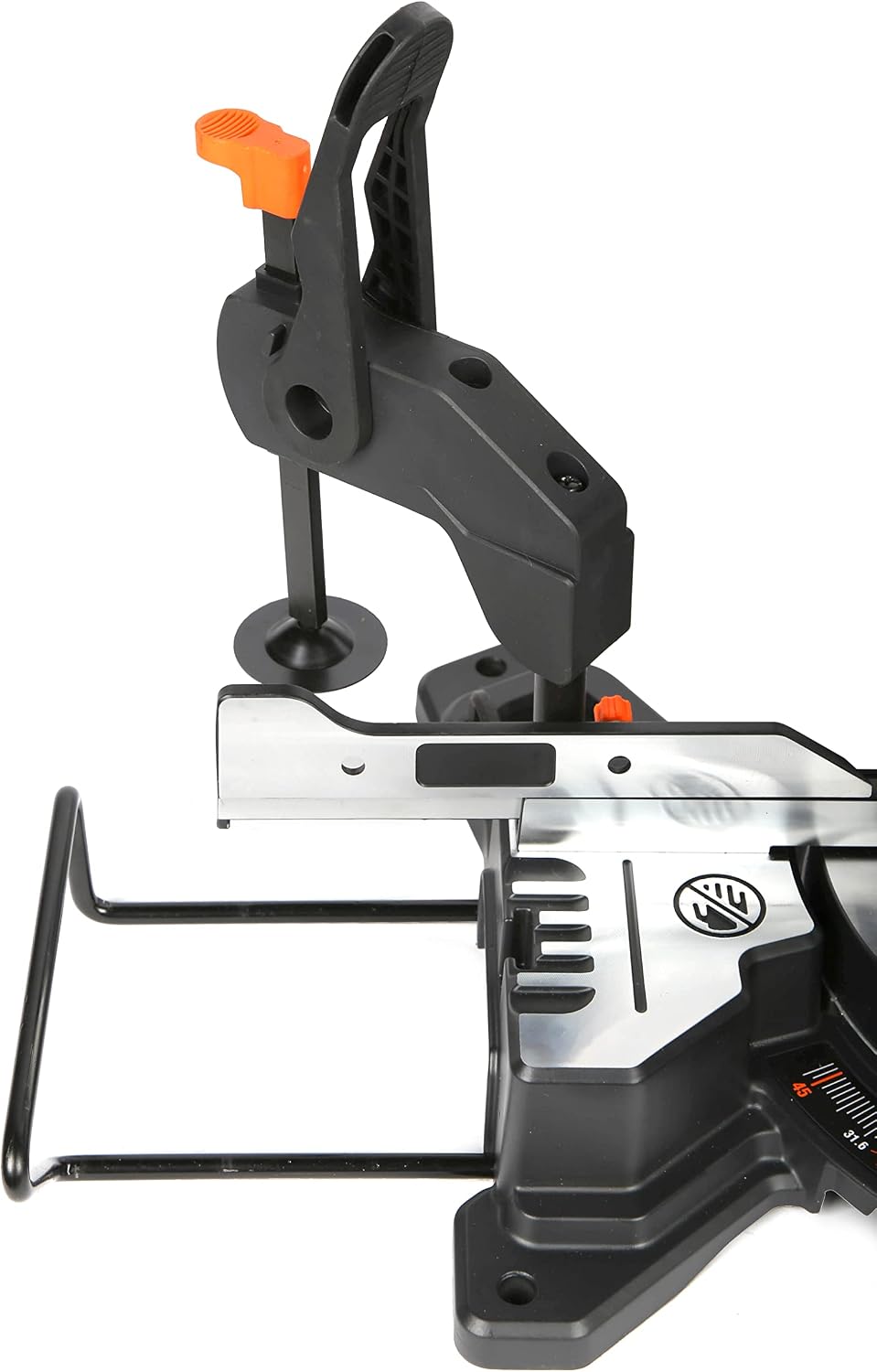 WEN MM0713 9.5-Amp 7.25-Inch Single Bevel Compact Sliding Compound Miter Saw with LED Cutline Guide, Black