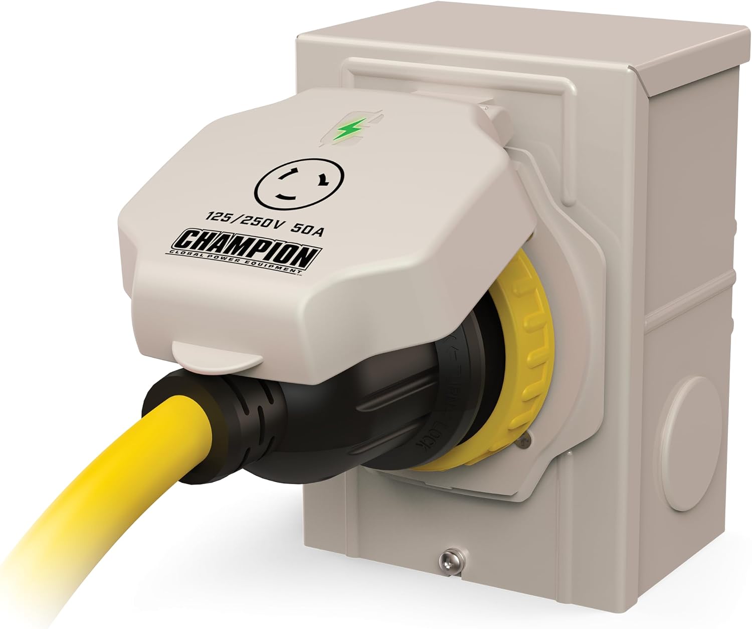 Champion Power Equipment 50A 125/250V Power Inlet Box
