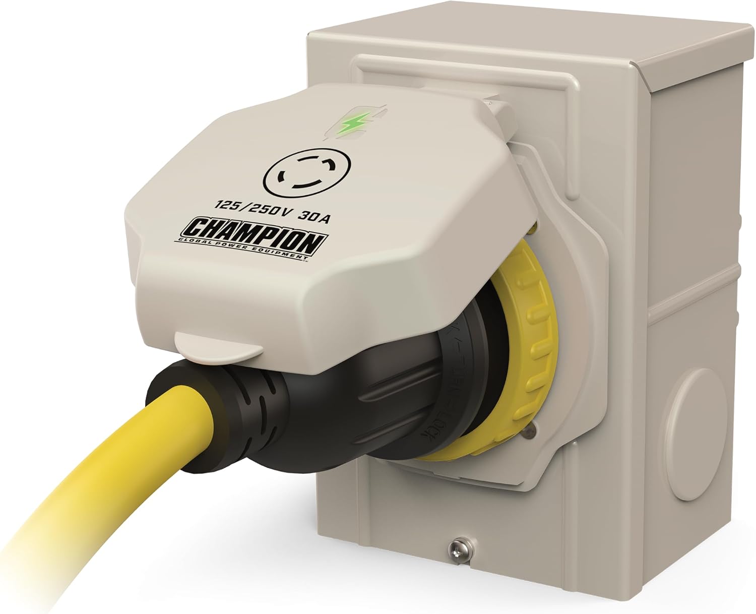 Champion Power Equipment 30A 125/250V Power Inlet Box