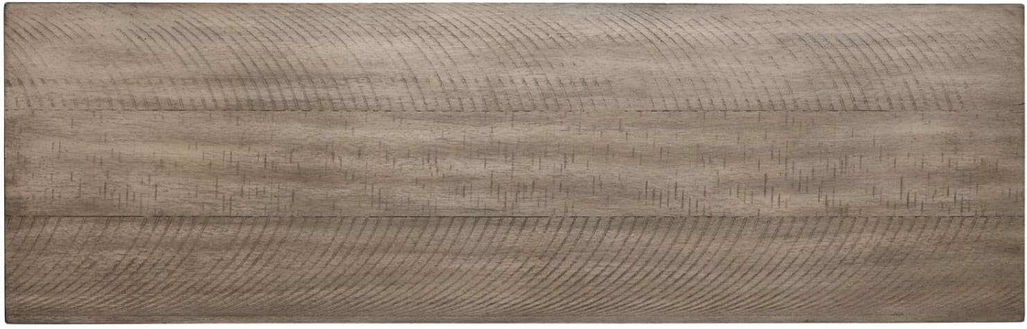 Signature Design by Ashley Skempton Farmhouse Storage Bench, Distressed Finish, Seat With Hidden Storage, Wood, 48" W x 15" D x 18.5" H, White & Light Brown