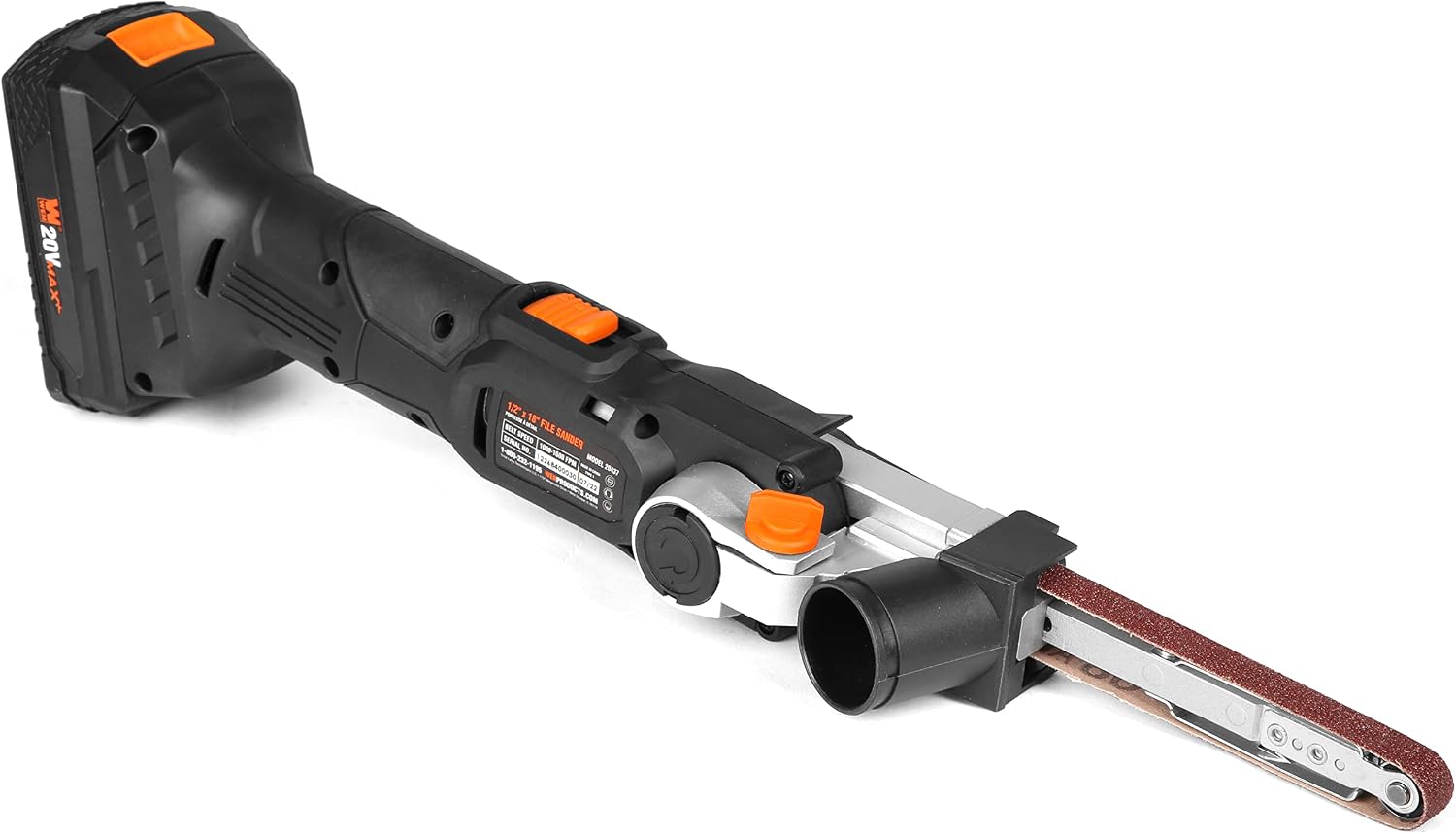 WEN Cordless Detail File Sander, Variable Speed with 20V Max 2.0 Ah Lithium-Ion Battery and Charger (20437)