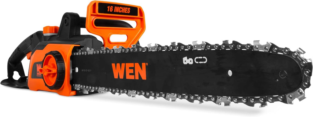 WEN CP1216 Electric Chainsaw, Corded, 12-Amp, 16-Inch