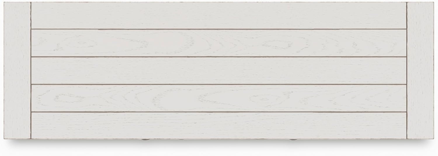 Signature Design by Ashley Robbinsdale Casual 4-Door Dining Server with Adjustable Shelves and Felt-Lined Drawers, White