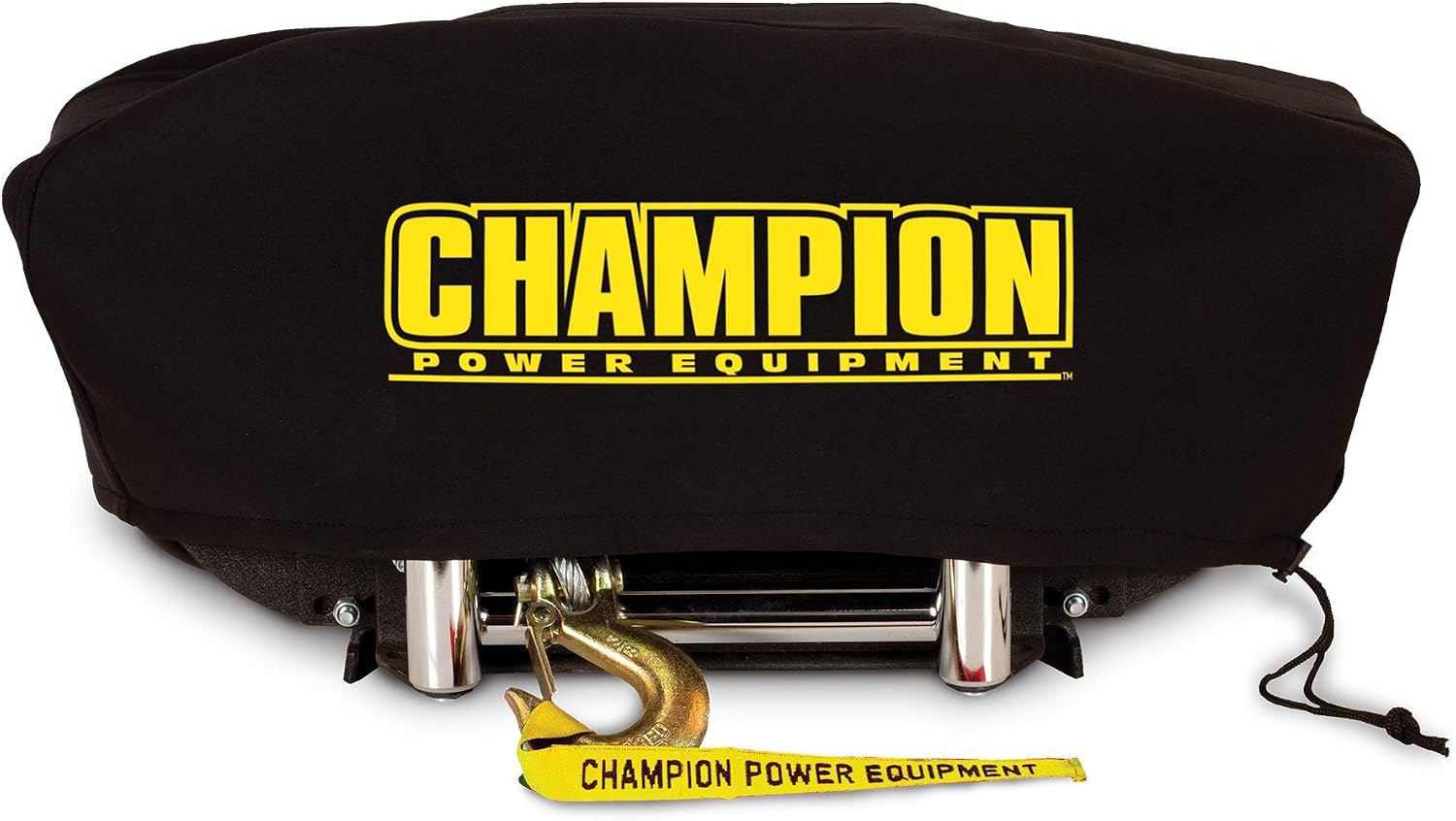 Champion Power Equipment 18034 Weather-Resistant Neoprene Storage Cover for Winches 8000-12,000 lb. with Speed Mount Hitch Adapter