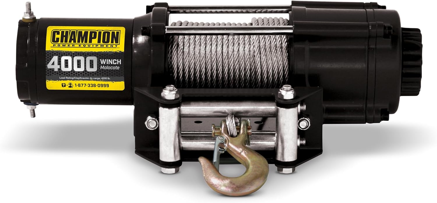 Champion Power Equipment 4000-lb. ATV/UTV Winch Kit with Mini-Rocker