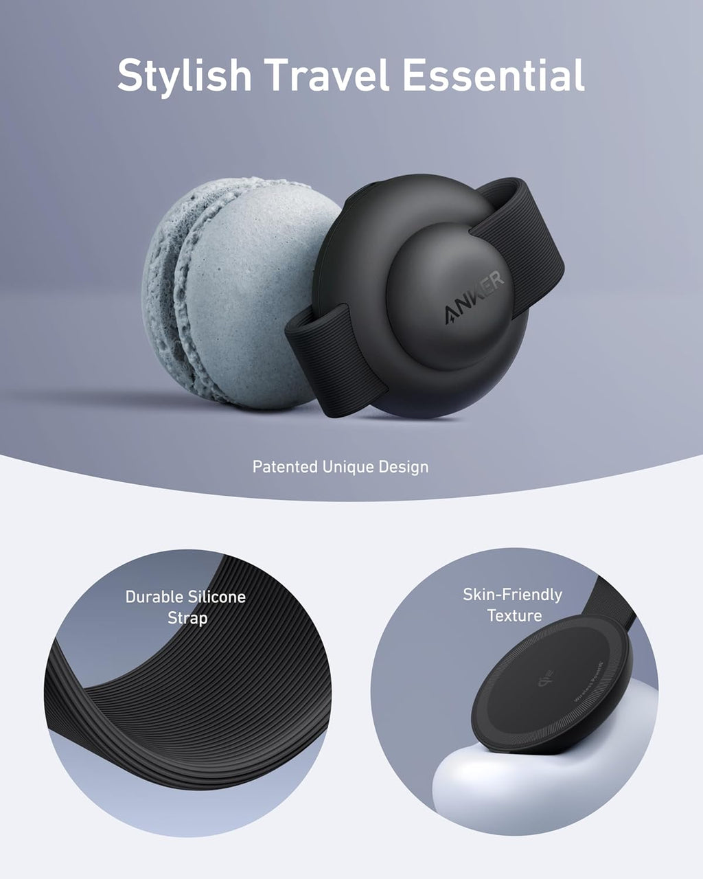 Anker MagGo UFO 3-in-1 MagSafe Compatible Qi2 15W Charging Station | Foldable Travel Design, Wireless Pad for iPhone 17 / 16 Series, AirPods, Apple Watch, and More (Not a Power Bank)