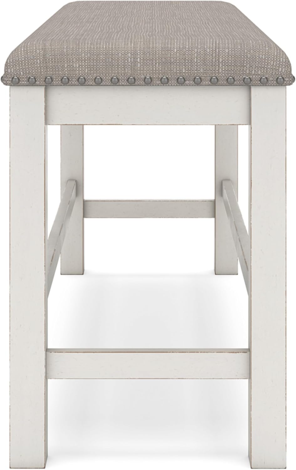 Signature Design by Ashley Robbinsdale 49" Counter Height Dining Bench, Antique White