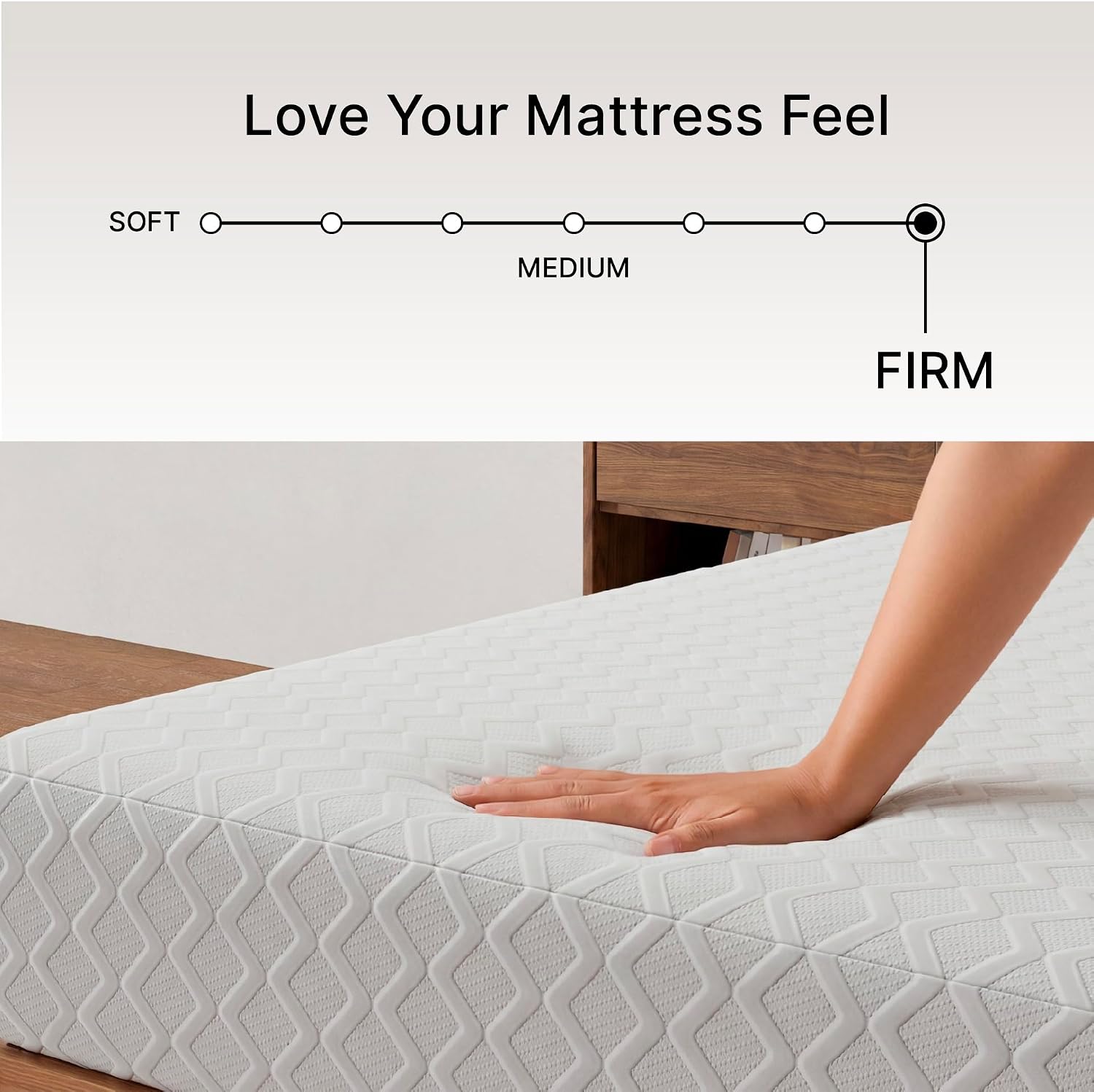 Signature Design by Ashley Twin Size Chime 10 Inch Medium Firm Memory Foam Mattress with Green Tea & Charcoal Gel for Pressure Relief, Fiberglass-Free, Mattress In A Box