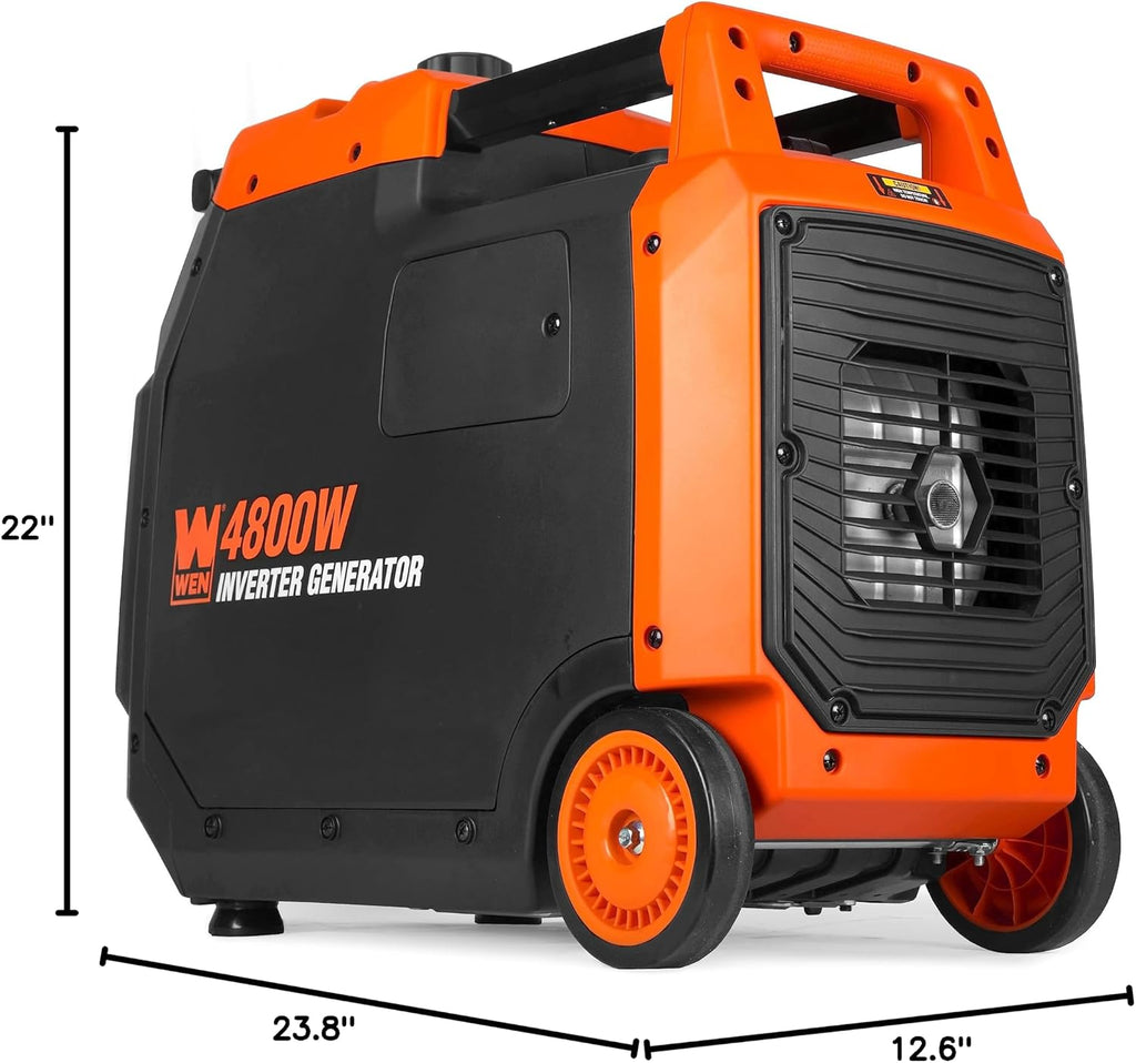 WEN Quiet and Lightweight 4800-Watt RV-Ready Portable Inverter Generator with Fuel Shut Off (56477i)