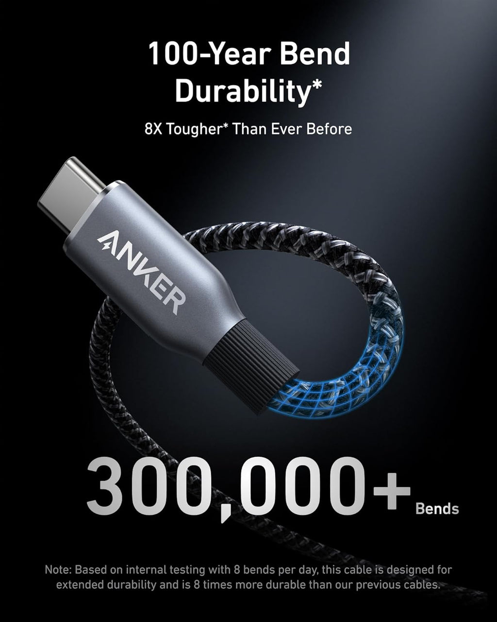 Anker Prime USB C to USB C Cable, 240W Fast Charging Cable (6 FT) | Upcycled braided nylon USB 2.0 cable with 100-year bend durability for iPhone 17/17 Pro/17 Pro Max, MacBook, Galaxy S24