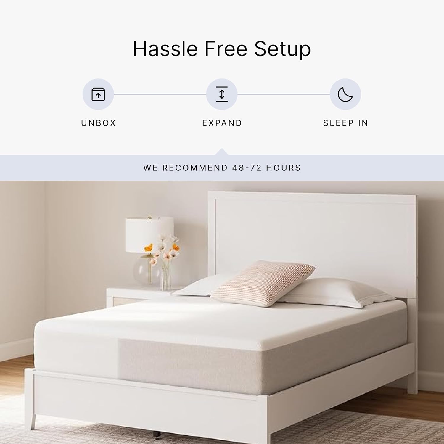 Signature Design by Ashley King Size Cool Max 12 Inch Medium Plush Cooling Gel Infused Memory Foam Mattress for Pressure Relief, Fiberglass-Free, Mattress in A Box