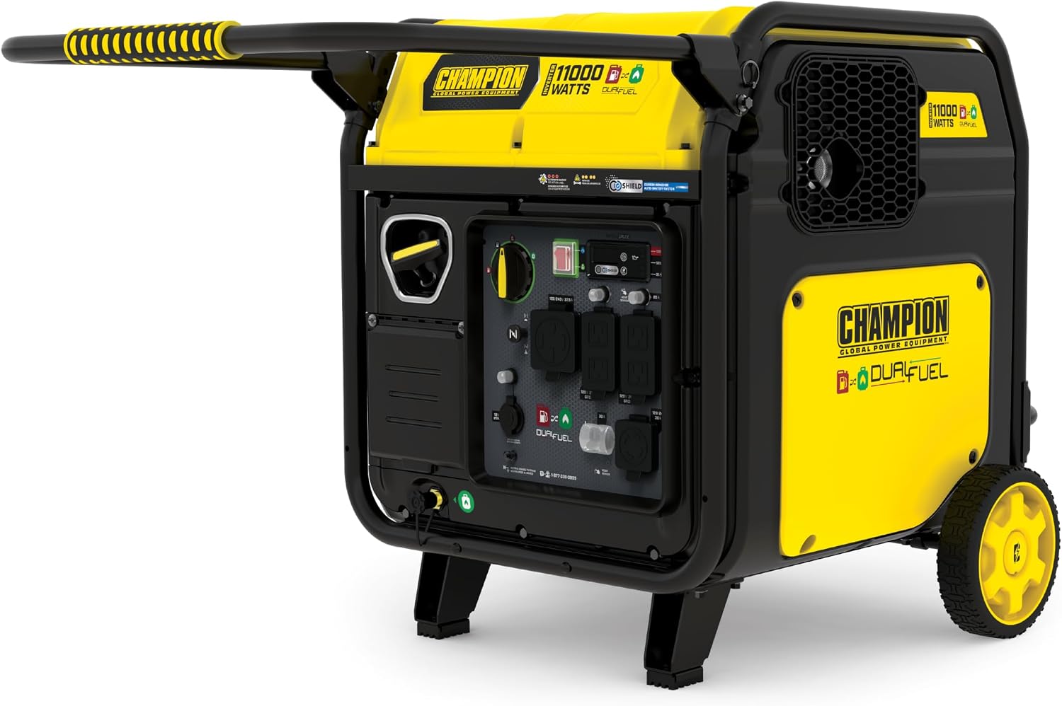 Champion Power Equipment 11,000-Watt Electric Start Dual Fuel Home Backup Portable Inverter Generator with Quiet Technology and Free 3-Year Warranty