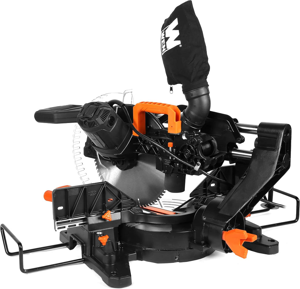 WEN MM1215 15-Amp 12-Inch Dual Bevel Sliding Compound Miter Saw with LED Cutline